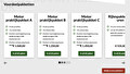 pakket keuze website